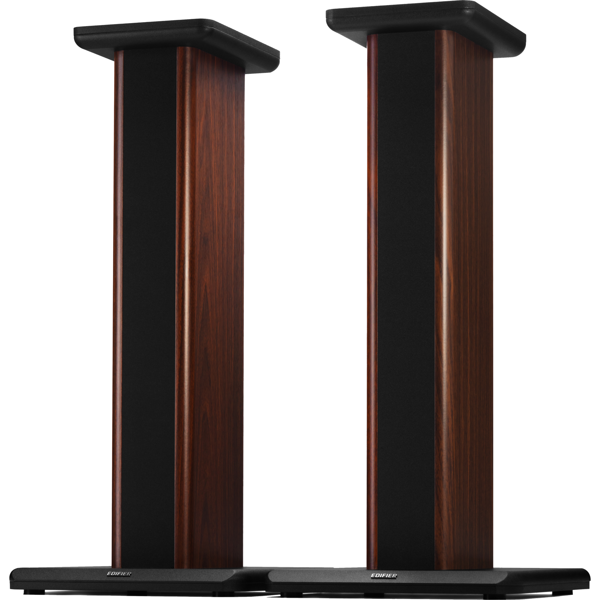 SS02C Walnut 1 Edifier SS02C High Quality Wooden Speaker Stand (Dark Brown) - Image 1
